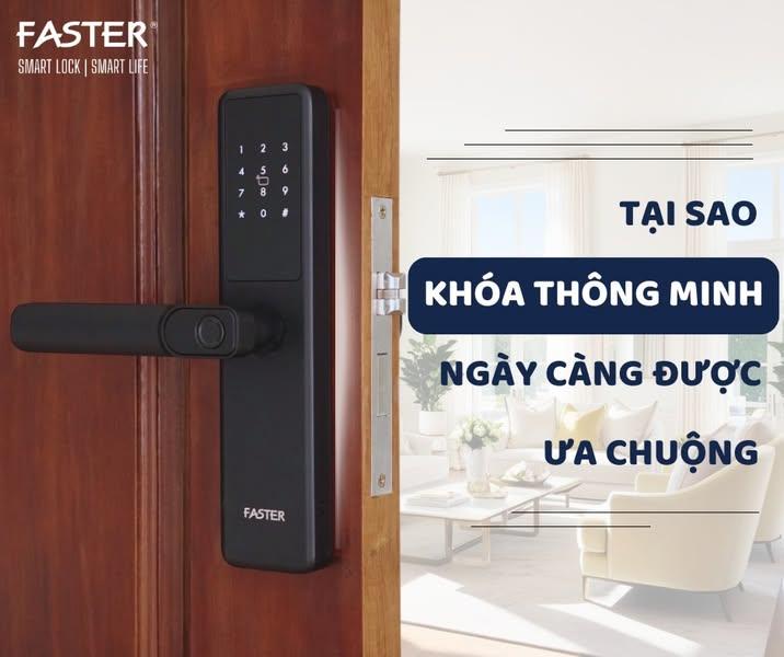 Vì sao khóa cửa thông minh ngày cang được ưa chuộng ?