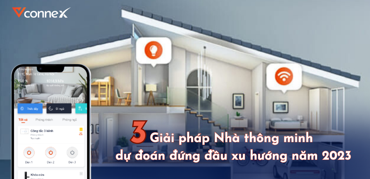 Top 3 giải pháp nhà thông minh được dự đoán đứng đầu xu hướng năm 2023