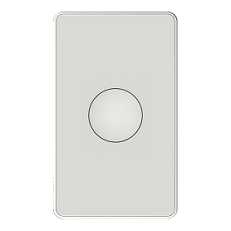 Công Tắc Cảm Ứng Athena 1 Nút Chữ Nhật Trắng