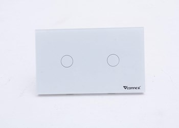 Công tắc thông minh Vconnex 2 nút không viền