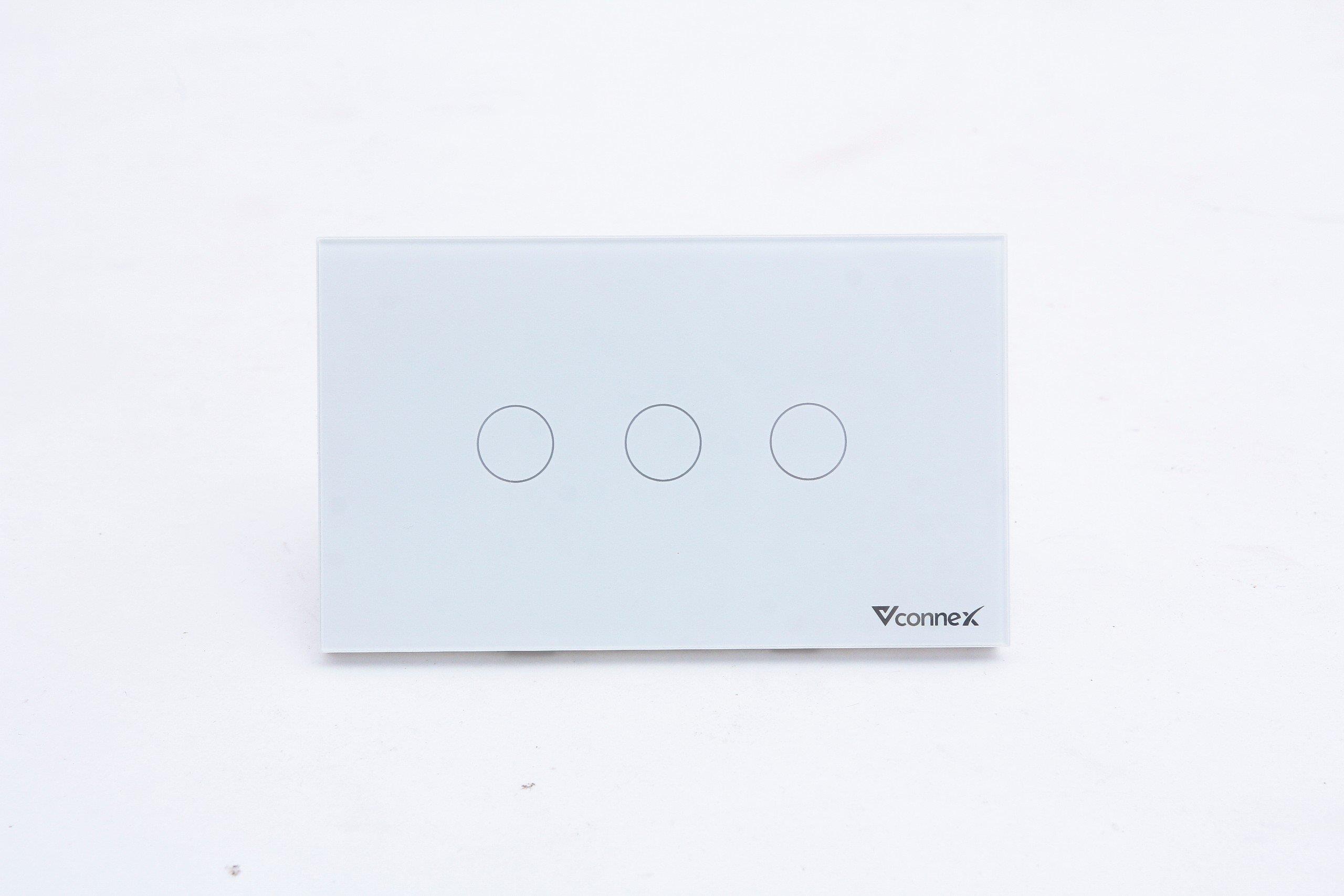 Công tắc thông minh Vconnex 3 nút không viền