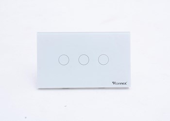 Công tắc thông minh Vconnex 3 nút không viền