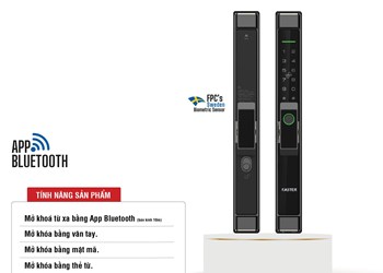 Khóa vân tay cửa nhôm Faster FS6901 BL