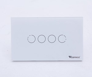 Công tắc thông minh Vconnex 4 nút không viền