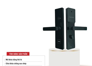 Khóa cửa khách sạn Faster HFS6080 BL