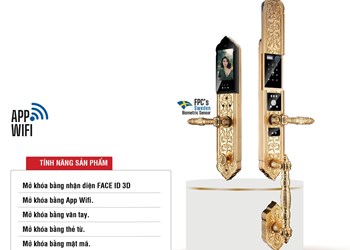 Khóa cửa đại sảnh Faster FS00924K BRASS