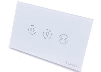 Công tắc rèm đơn không viền Vconnex